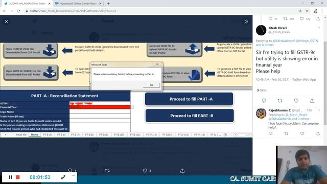 GSTR 9 C OFFLINE TOOL ERROR FOR FY 19-20 смотреть онлайн