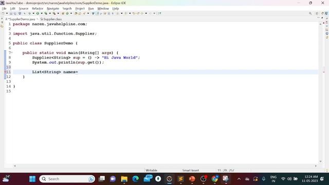 Supplier Functional Interface in Java8 By Naren