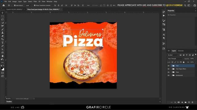 Food social media poster design for Freepik | Photoshop tutorial смотреть онлайн