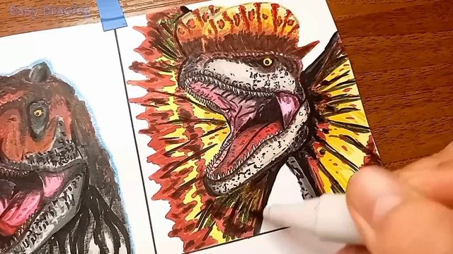Drawing JURASSIC WORLD DOMINION | Part 3 in Realistic style смотреть онлайн