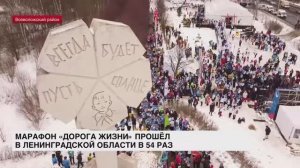 Марафон «Дорога жизни» прошел в Ленинградской области в 54 раз