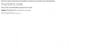 Apple: Directories listed in /etc/synthetic.conf not accessible via the link (2 Solutions!!)