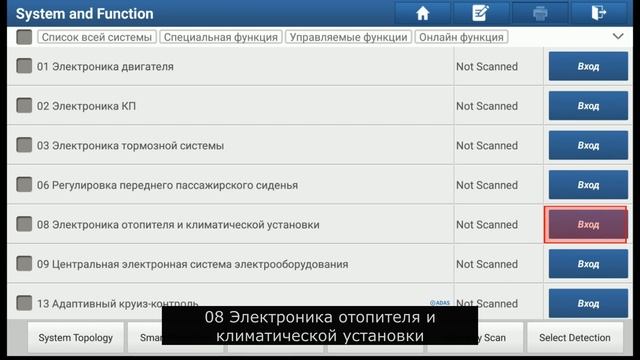 IMMO PAD. Адаптация заслонок печки Volkswagen Golf IV