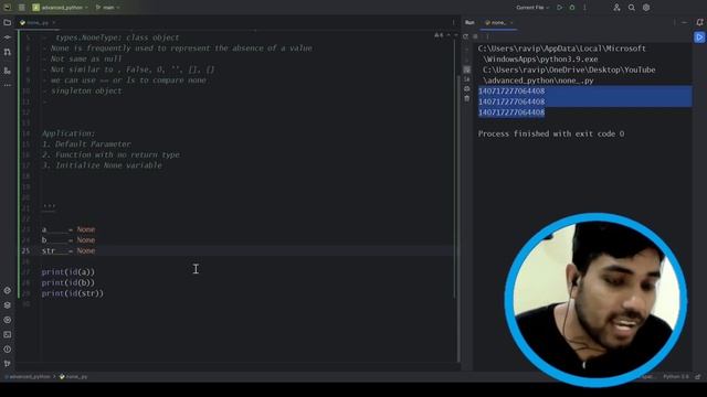 Understanding "None" Object In Python | Advanced Python Series | #python  #pythonprogramming #code
