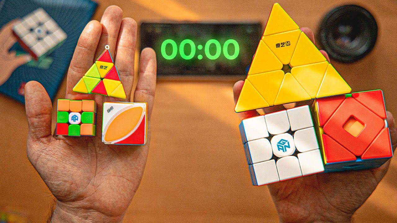 Сборка МАЛЕНЬКИХ кубиков Рубика против БОЛЬШИХ. Что быстрее? смотреть онлайн