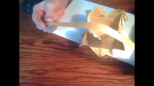 Оригами Корзинка с цветами