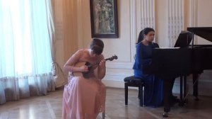 Domenico Scarlatti - Sonata F -dur ( playing domra and piano)