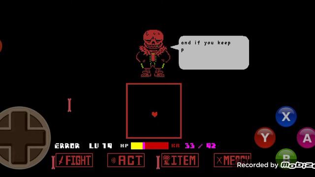 Underfell android battle against sans UF смотреть онлайн