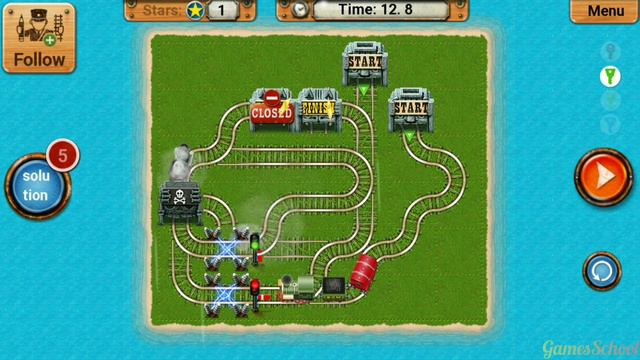 Rail Maze 2 Brain Train Gameplay - Train Puzzle Game - Android Gameplay #267 смотреть онлайн