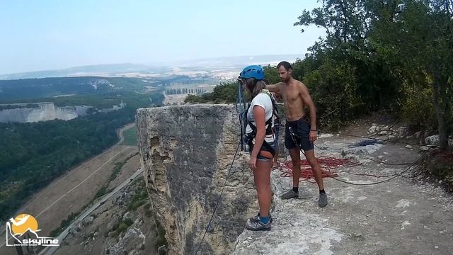 Алиса Качи-Кальон Прыжки с верёвкой в Крыму с командой Skyline смотреть онлайн