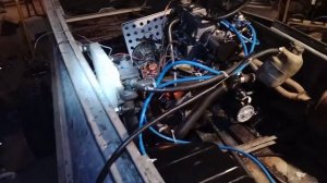 Казанка с водометом , мотор Ваз 11113 от Оки.
