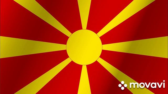 Желтое солнце на красном фоне