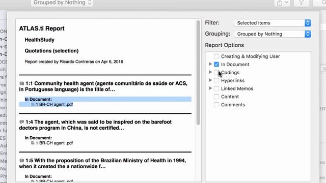 ATLAS ti Mac-Reports in Word смотреть онлайн