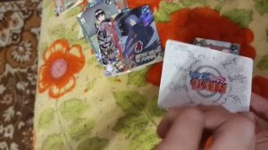 распаковка карточек по аниме Наруто часть первая