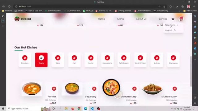 Build Food Delivery Website using React js | React js | Node js | @codersNerd