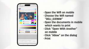 18 Mobile Smart Printing Deli Printer D311NW Inkjet Printer