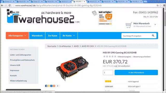 Top 10 Grafikkarten/GPUs 2015 // Nvidia Geforce GTX / AMD Radeon R9