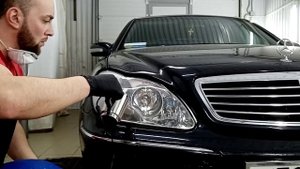 Химическое восстановление фар - Mercedes w220