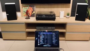 Stereo AXA35 Cambridge Audio + Q300 KEF Audio and MacBook Air M1 on Spotify - Jeff Darko  Follow Yo