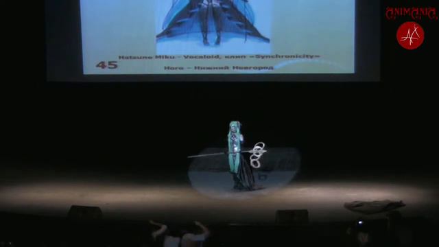 Animania 2010 Vocaloid Synchronicity Hatsune Miku cosplay defile смотреть онлайн