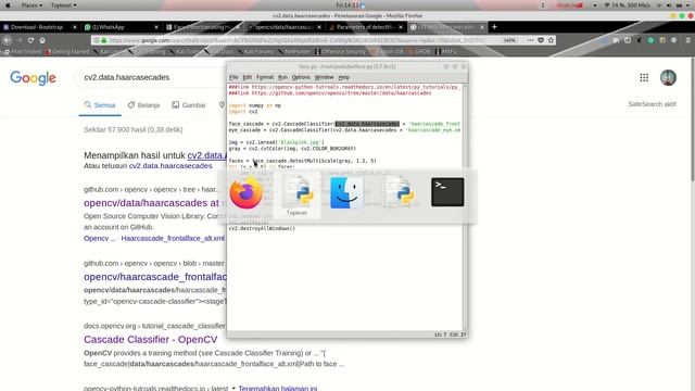 Face Detection Python OpenCV | TUTORIAL OPENCV BAHASA INDONESIA смотреть онлайн