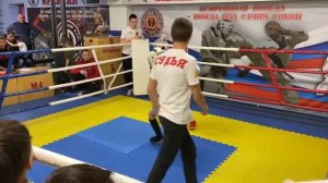 Кикбоксинг дети 6-7 лет kickboxing Миколаенко Артём бой третий финал