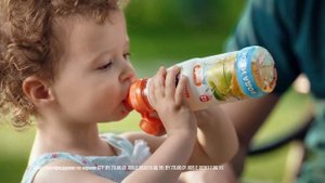 Реклама вода с соком Агуша 2017 год Казахстан