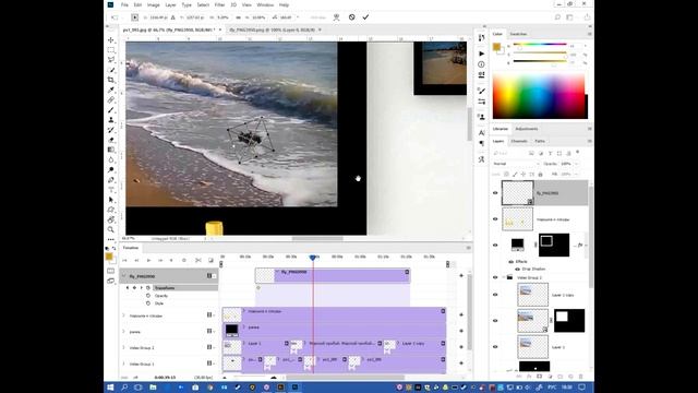 Работа с видео в Фотошопе