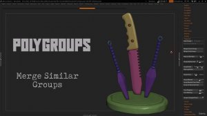 10. Инструменты  Zbrush
Polygroups