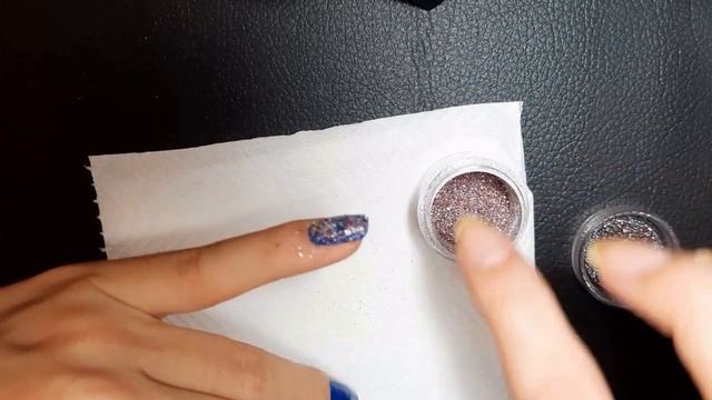 Экспресс-маникюр обычным лаком и блестками! смотреть онлайн