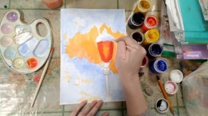 Рисуем зимний фонарь гуашью! Урок ИЗО "ЗИМА, ЗИМНИЙ ПЕЙЗАЖ"