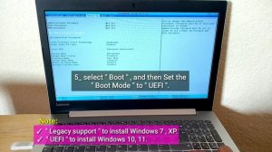 Boot Lenovo Ideapad 330 From USB Drive to install Windows 10, 11 #lenovo  #lenovolaptops #laptop