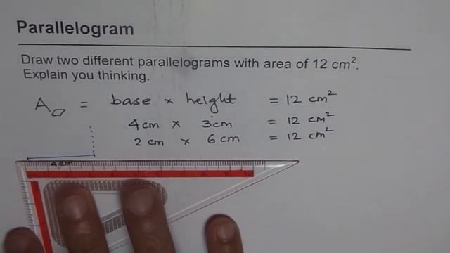 Draw Parallelogram From Given Area EQAO смотреть онлайн