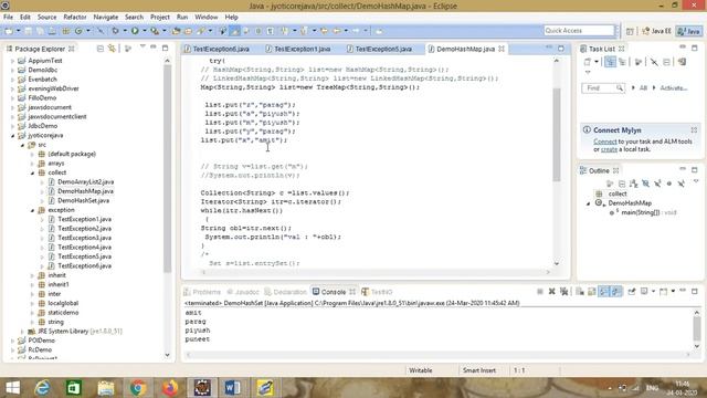 Core Java Lecture 10 - Exception Handle & Collection смотреть онлайн