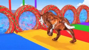 Crossing Fountain Transformation with Elephant Mammoth, Gorilla Tiger, Hippo, Zombie T-Rex new vide