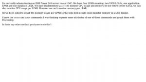 DevOps & SysAdmins: Monitoring memory of AIX 5.3 LPARs