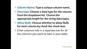 Create table In MS SQL Server