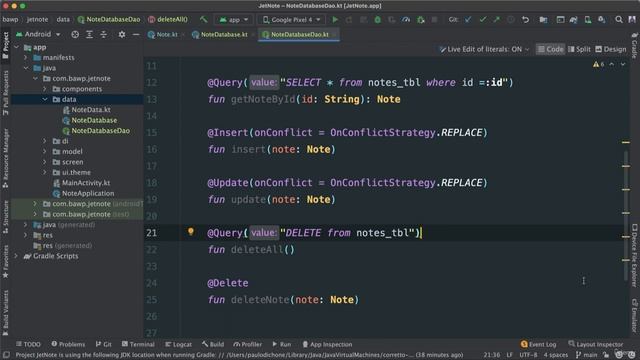 131 - Note App Improvements - Understanding Coroutines and Suspend Functions
