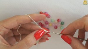 ♥ Вязание цепочки с бусинами 2 варианта ♥ Beaded crochet chain tutorial ♥ Crochetka design studio