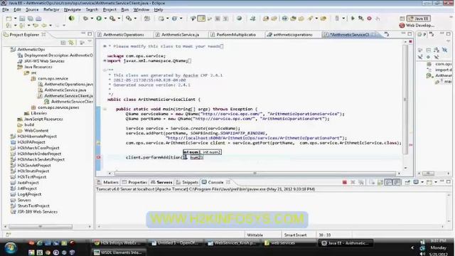 Java Web Service | WSDL | JAX-WS | Java Tutorial online courses provided by H2K infosys