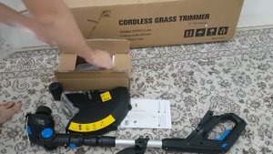 Распаковка триммера для травы от ProSTORMER с аккумулятором 20В 2000мАч