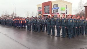 В Туве открыли памятник пожарным и спасателям