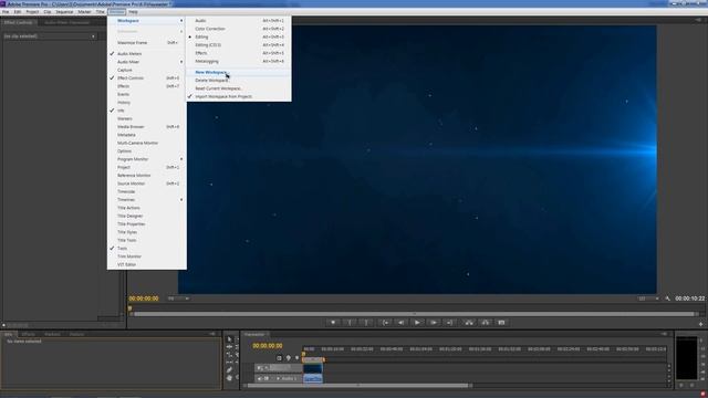 Как восстановить прежний интерфейс в Adobe Premiere Pro CS6