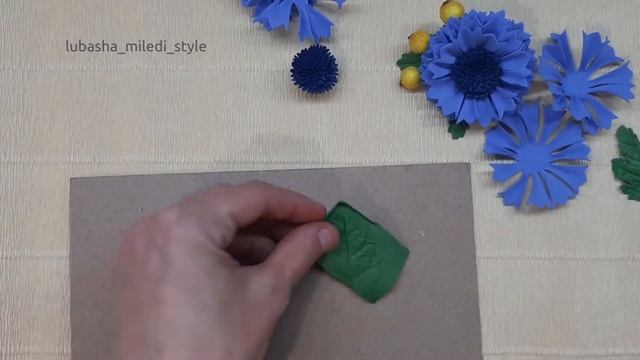 васильки из фоамирана.cornflowers from foamiran смотреть онлайн