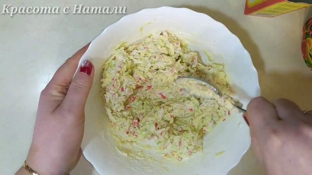 Пышные КРАБОВЫЕ оладушки. ОЛАДЬИ с крабовыми палочками.