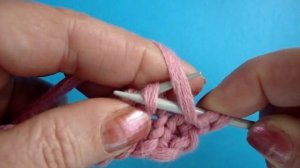 Скрещенная изнаночная петля Урок42 Вязание на спицах Knitting basics