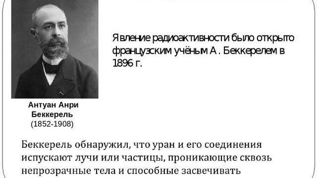 Открытие радиоактивности