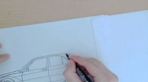 How to draw a Mercedes Benz W201 190E Evo II Car