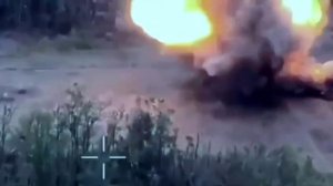 Подрыв на мине бронеавтомобиля вСУ в районе Часов Яра.