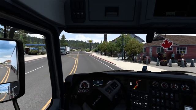American Truck Simulator - Mack Anthem to Oakland (CA) смотреть онлайн